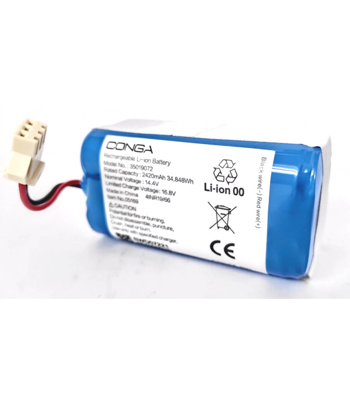  Synergy Digital Batería para aspiradora, compatible con  aspiradora Conga 1790 Vital, (iones de litio, 14.4 V, 2600 mAh), capacidad  ultra alta, repuesto para batería CECOTEC CONG1002 : Hogar y Cocina