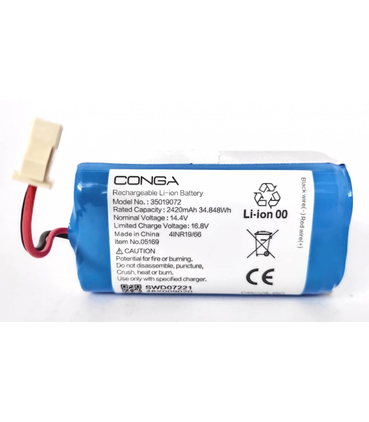 Batería de iones de litio para Robot aspirador CECOTEC CONGA 14,4