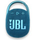 Altavoz JBL CLIP 4 con mosquetón y color azul