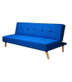 Sofá cama clic-clac UNAI azul oscuro - pata madera