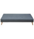 sofá cama moderno gris con patas de madera