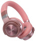 Auriculares de diadema inalámbricos rosa