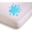 Protector de colchón impermeable blanco 105x190+40