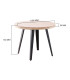 dimensiones de la mesa berg redonda de madera