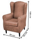 Dimensiones del sillón carpio marrón piedra