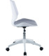 silla de oficina blanca sin reposabrazos