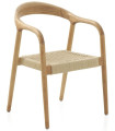 Silla madera fresno con asiento trenzado 10871